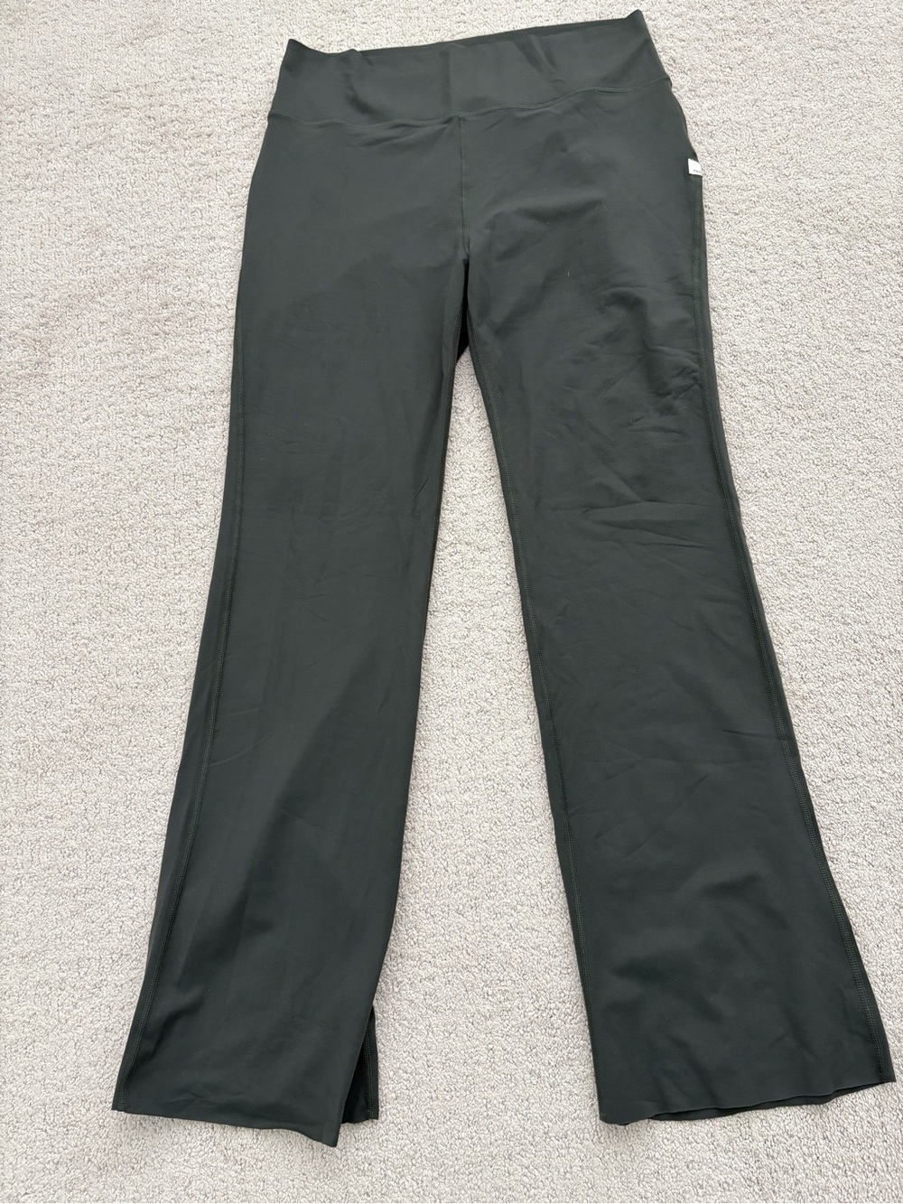 Vuori All The Feels Flare Leggings Olive Green Size XXL